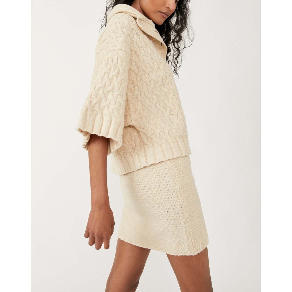 🎉LAST CHANCE🎉 NWT Free People Mae Sweater Set / Au Lait - Picture 2 of 9